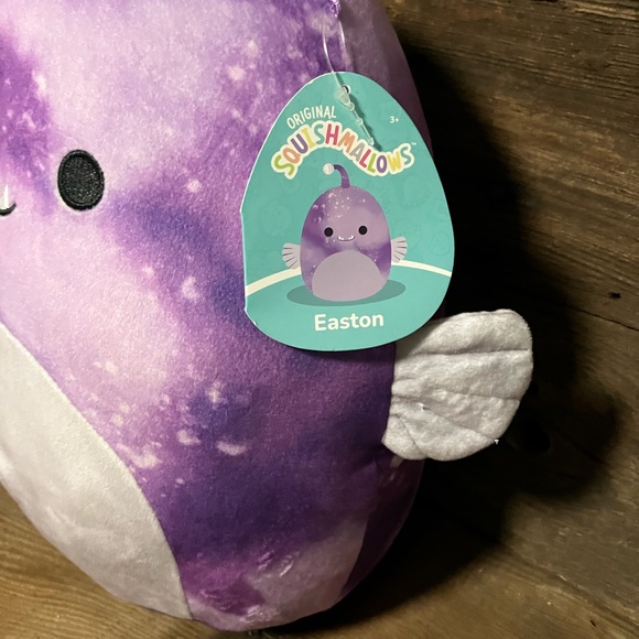 KellyToys Easton Squish mallows Purple Angler Fish - Picture 3 of 6